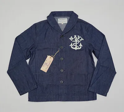 BOB DONG US Navy Deck Jacket Workwear Vintage Men's USN Dungaree Denim Coats • £100.79