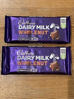 Cadbury Whole Nut Dairy Milk Chocolate Bars X2. NEW! And Delicious! • £3