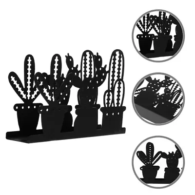  Napkin Holder Cactus Metal Tissue Dispenser Tabletop Paper Napkin Holder Stand • £9.48