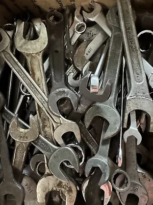 Huge Lot Of 93 Wrenches Vintage To Modern Hand Tools Open Ended Wrenches Mixed • $26