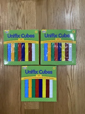 Educational Resources Unifix Cubes Math Counting Toys (3) SETS TOTALING (300)  • £12.05