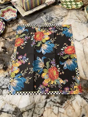 MacKenzie-Childs BLACK FLOWER MARKET Guest 1 Napkin For Decoupage. • $3