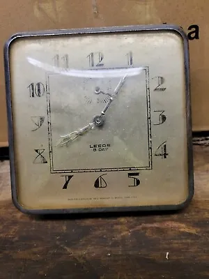 Vintage Leeds 8 Day Alarm Clock • $23