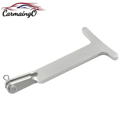 Silver Aluminum Hood Latch Release Pull Lever Handle Set Fit For VW R32 MK4 2004 • $19.99