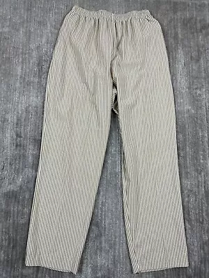 Vintage Haband Pants Womens 18 Tan Striped Made In USA Polyester Pull On • $14.99