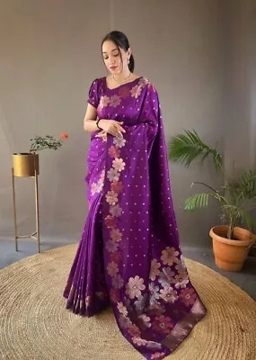 Heavy Indian Pakistani Ethnic Women Party Wear Saree Bollywood Wedding Designer • $42.49