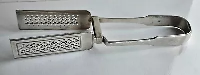William IV Silver Asparagus Tongs. Old English Pattern. London 1825.  VGC • £400