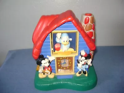 Vintage Seiko Disney Mickey Minnie & Donald Talking Tabletop Alarm Clock Tested  • $40