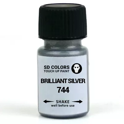 Brilliant Silver 744 For Mercedes Models Touch Up Paint Brush Chip Scratch Fix • $5.99