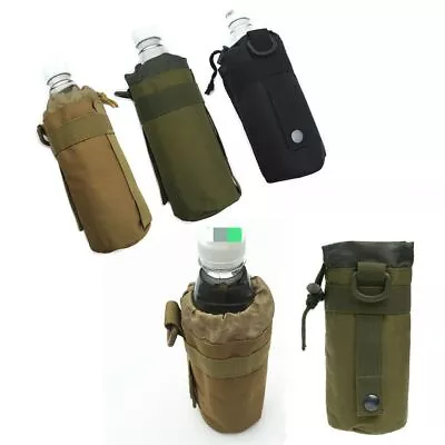 Outdoor Adjustable Kettle Bag Tactical Molle Water Bottle Holder Pouch. • $12.48