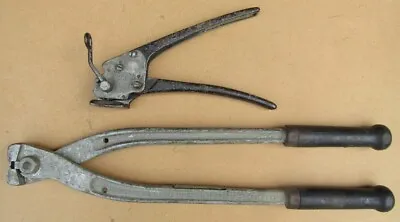 Pair Vintage SIGNODE Steel Strapping Tools Tensioner & Sealer Crimper 5/16'' • $19.99
