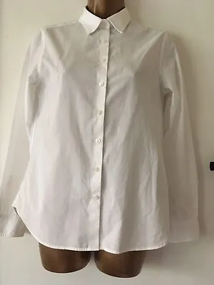 MUJI White Shirt Cotton L/Sleeve XS VG Cond • £10.50