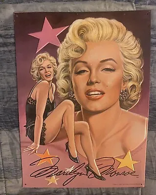 1995 Estate Of Marilyn Monroe Signature Stars Metal Poster Picture By E.WEHDER • $44.99