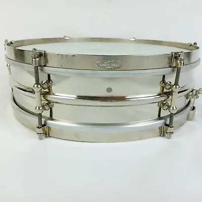 *Ludwig 4x14 Universal Heavy 2-Piece Brass Snare Drum+p338 Vintage 20s NOB Dance • $1549.36