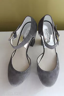 NEW! Michael Kors Haven Suede Leather Mary Jane Platform Heels Pumps 10 M $215 • $118