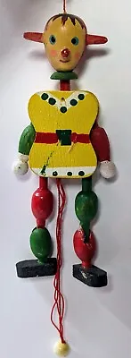 Vintage Wood Jumping Jack Pull String Toy  • $7.99