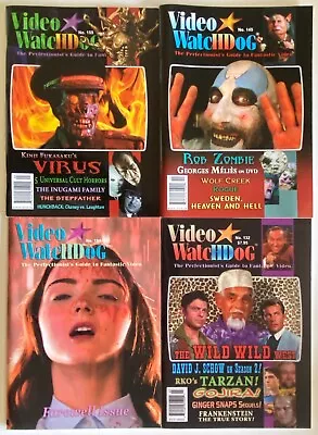 Video Watchdog - 4 Issues - Rare Sid Haig Issue Wild West Karloff & More • $7.50