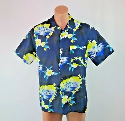 Vintage 70s Hawaiian Shirt K MART STYLED IN CALIFORNIA Sz M Aloha Collared • $59.80