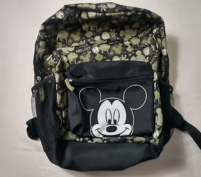 Disney Mickey Mouse Diaper Bag Backpack Multi 3 Piece Set Black Green 2015 • $24.95