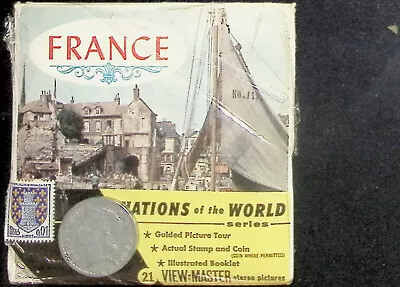 FRANCE Nations Of The World With Coin & Stamp 3d View-Master 3 Reel Packet • $19.99