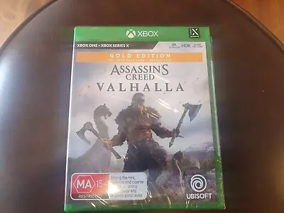 Xbox One Assassins Creed Valhalla Gold Edition New & Sealed • $37