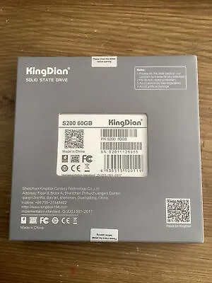 KingDian 2.5  60GB Internal Desktop Hard Disc High Speed Solid State Drive SATA3 • £24.75