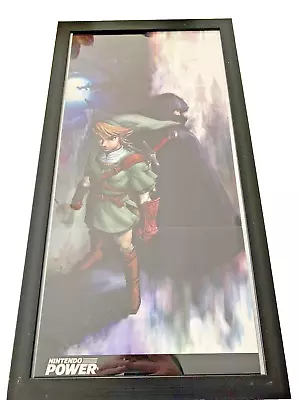 Framed Zelda Twilight Princess GameCube Wii Nintendo Power Poster Vintage 22x11 • $94.04