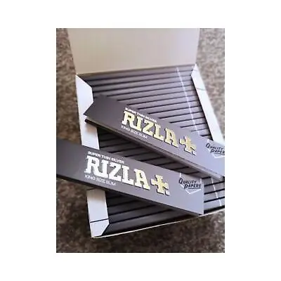 Rizla Silver King Size Slim Ultra Thin Cigarette Smoking Rolling Papers • £18.99