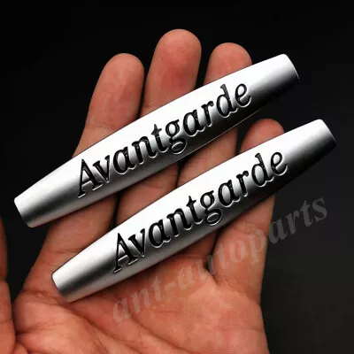 2x Metal Matte Avantgarde Car Emblem Badge Decals Sticker W211 W203 C E • $14.90