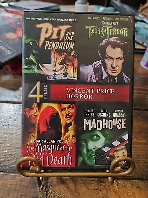 Vincent Price Horror 4 Film Collection DVD Pendulum Terror Madhouse Masque Death • $13.69