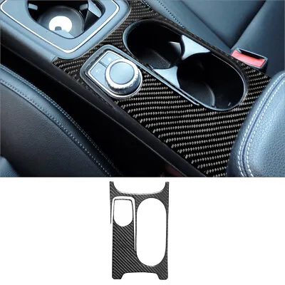 For Mercedes Benz CLA GLA Carbon Fiber Interior Center Cup Holder Cover Trim • $17.99