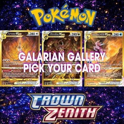 $82 • Buy 2023 Pokemon Crown Zenith Galarian Gallery Complete Your Set/Pick Card Mint/NM