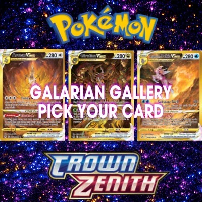 $82 • Buy 2023 Pokemon Crown Zenith Galarian Gallery Complete Your Set/Pick Card Mint/NM