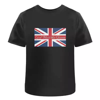 'Queen Union Jack' Men's / Women's Cotton T-Shirts (TA036140) • £11.99