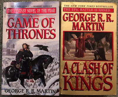 A Game Of Thrones & A Clash Of Kings 1st Edition Paperbacks George RR Martin • $44.50