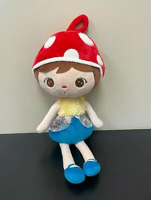 MeToo Me Too Joaninha 18  Plush Doll - Red White Strawberry Hat - Dress Floral • $12.99