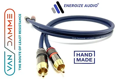Van Damme Audio Twin Interconnect 268-500-000 With Pro Energize Phonos RCA Cable • £19.49