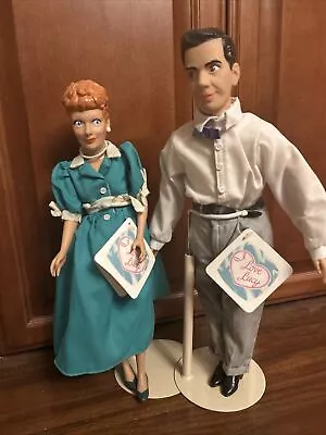 1988 Hamilton Presents I Love Lucy Dolls Lucy & Ricky Ricardo 15  Collector's • $49