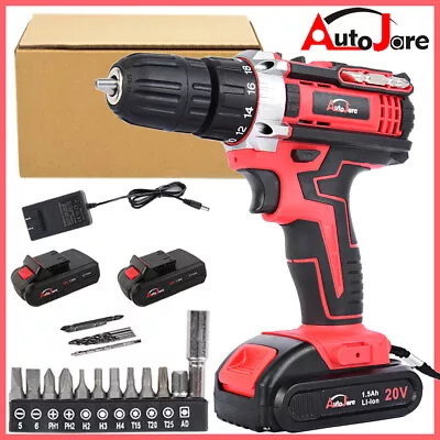 Electric Drill Power Tool Cordless Screwdriver Power Tools Drill Set W/ Battery • $32.99