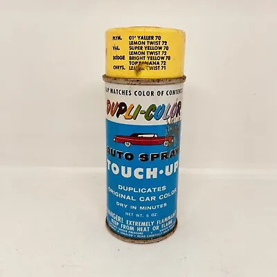 Vintage 1970-1972 Dupli-Color Yellow DS-CC 220 Auto Touch Up Spray Paint Can 5oz • $25.25