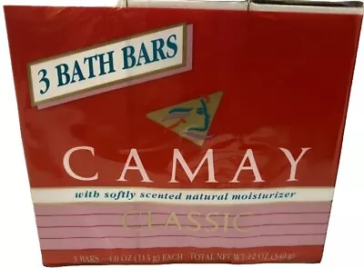 Camay Classic Beauty Bar Soap Original Softly Scented -  Pack Of 3 -Discontinued • £38.60