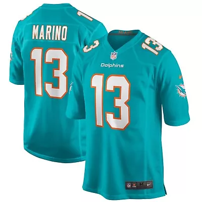 Miami Dolphins Dan Marino #13 Nike Aqua Official NFL Retired Player Game Jersey • $53.99