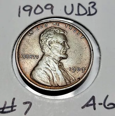 1909 VDB Lincoln Wheat Penny (#7 A-6) • $29.99
