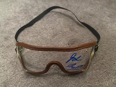 Coffeewithchris John Salzman Jr. Signed Horse Racing Jockey Goggles Coa • £35.34