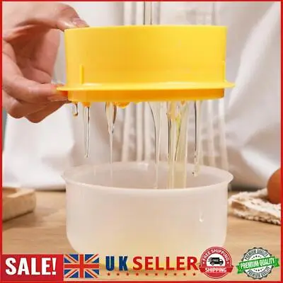 Egg White Yolk Separator Large Capacity Egg Separator Kitchen Tools (Yellow) GB • £5.69