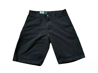 Volcom Mens Chino Shorts Size 31 Black Casual Flat Front • $7.50