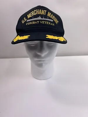 U.S Merchant Marine Combat Veteran US Navy Ship US Military Ball Cap • $18.95