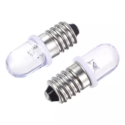 E10 Screw Base Led Bulb Dc 6v 0.25w Round Top Mini Spot Light With Storage Box W • $19.98