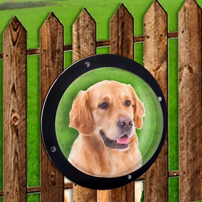 $26.60 • Buy 9.5  Pet Dog Fence Window Cat Peek Bubble Acrylic Clear Dome Window Porthole