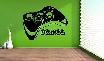 £16.95 • Buy Personalised XBOX Gamer Controller Gaming Boy Kids Wall Sticker Vinyl Decal V973